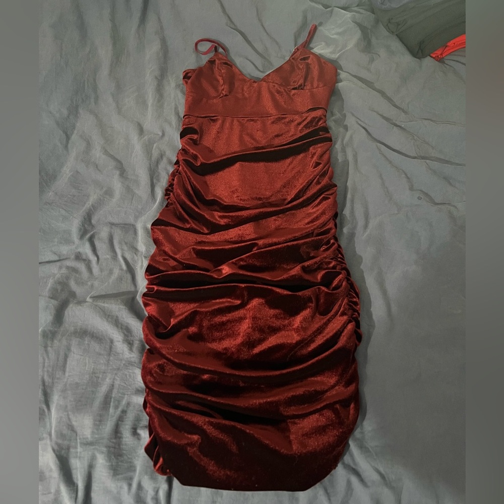 Velvet Spaghetti Strap Dress Size S